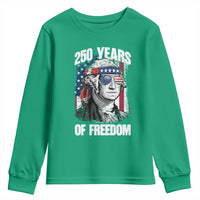 George Washington Founding Father Youth Sweatshirt 250 Years Of Freedom