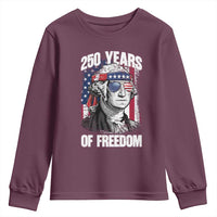George Washington Founding Father Youth Sweatshirt 250 Years Of Freedom