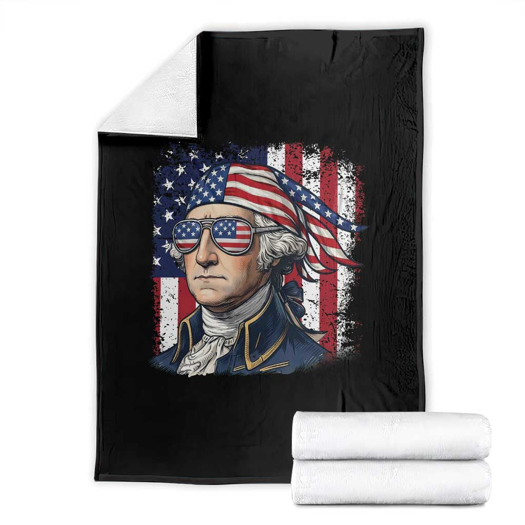 George Washington Patriotic Throw Blanket USA 250th Anniversary
