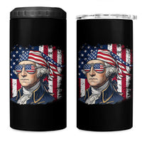 George Washington Patriotic 4 in 1 Can Cooler Tumbler USA 250th Anniversary