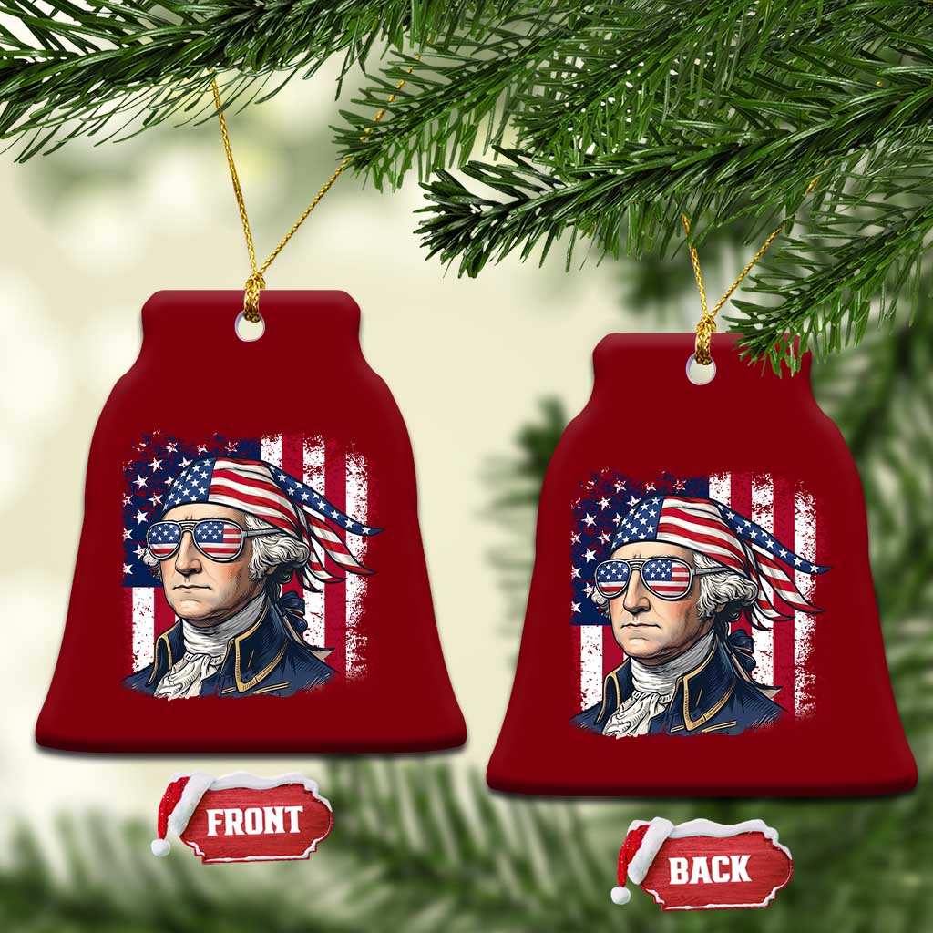 George Washington Patriotic Ceramic Ornament USA 250th Anniversary