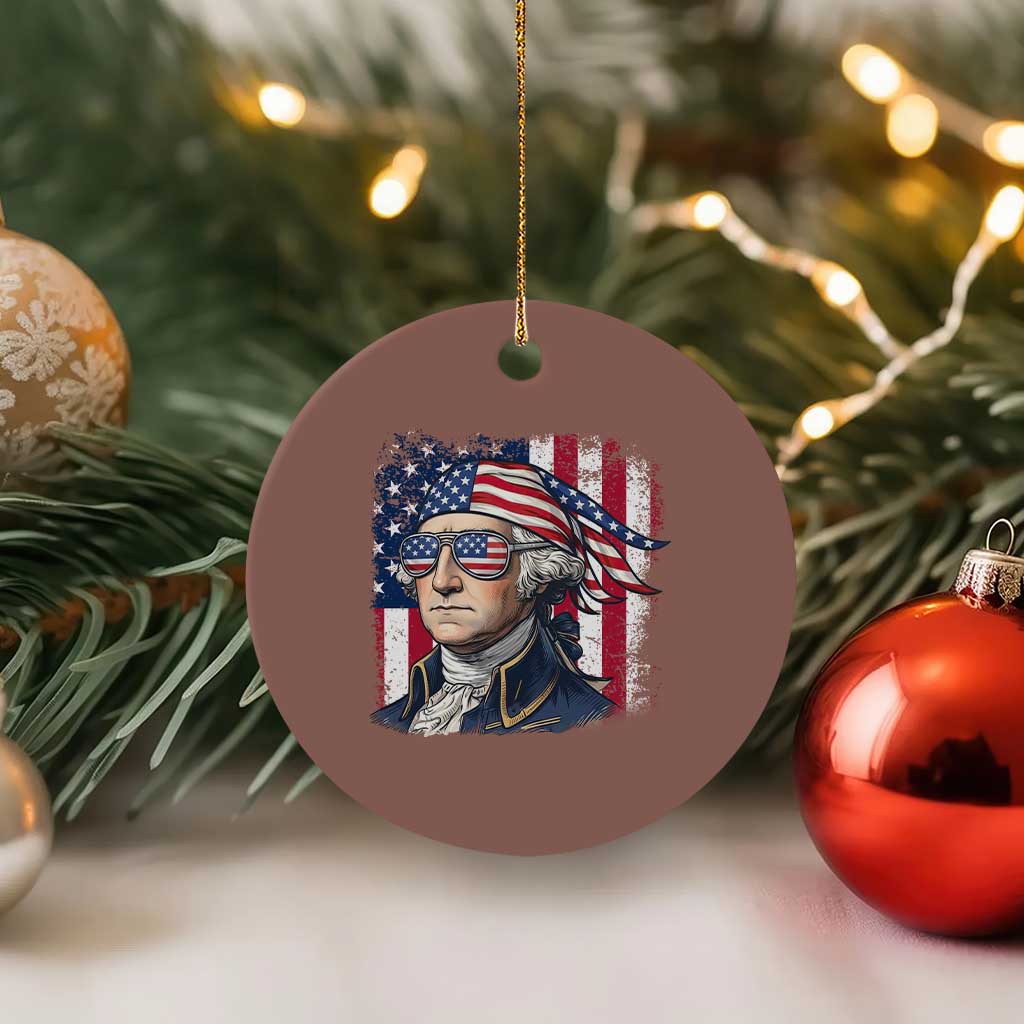 George Washington Patriotic Ceramic Ornament USA 250th Anniversary