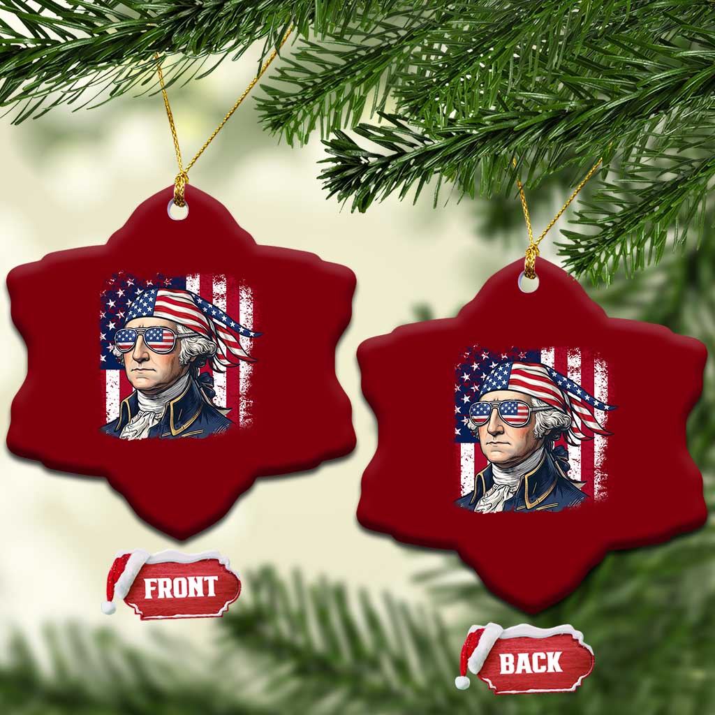 George Washington Patriotic Ceramic Ornament USA 250th Anniversary
