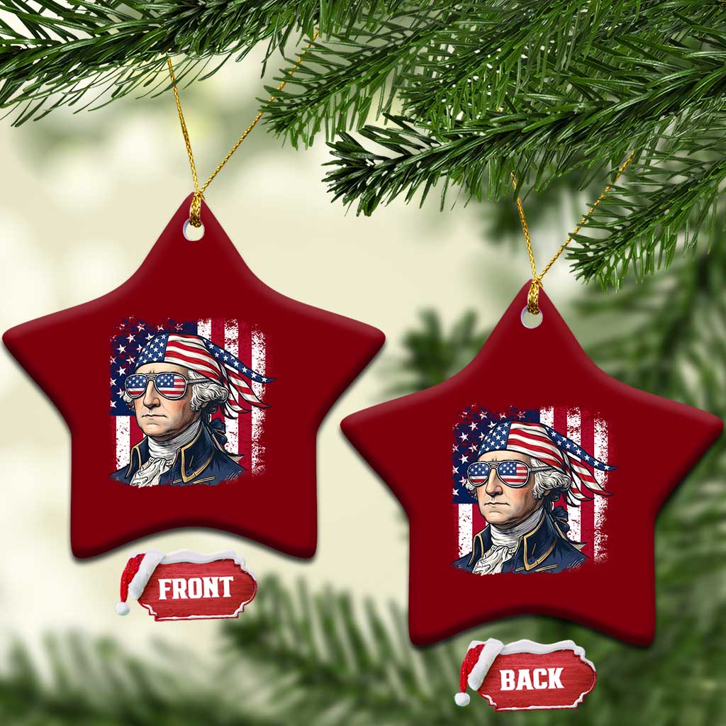 George Washington Patriotic Ceramic Ornament USA 250th Anniversary