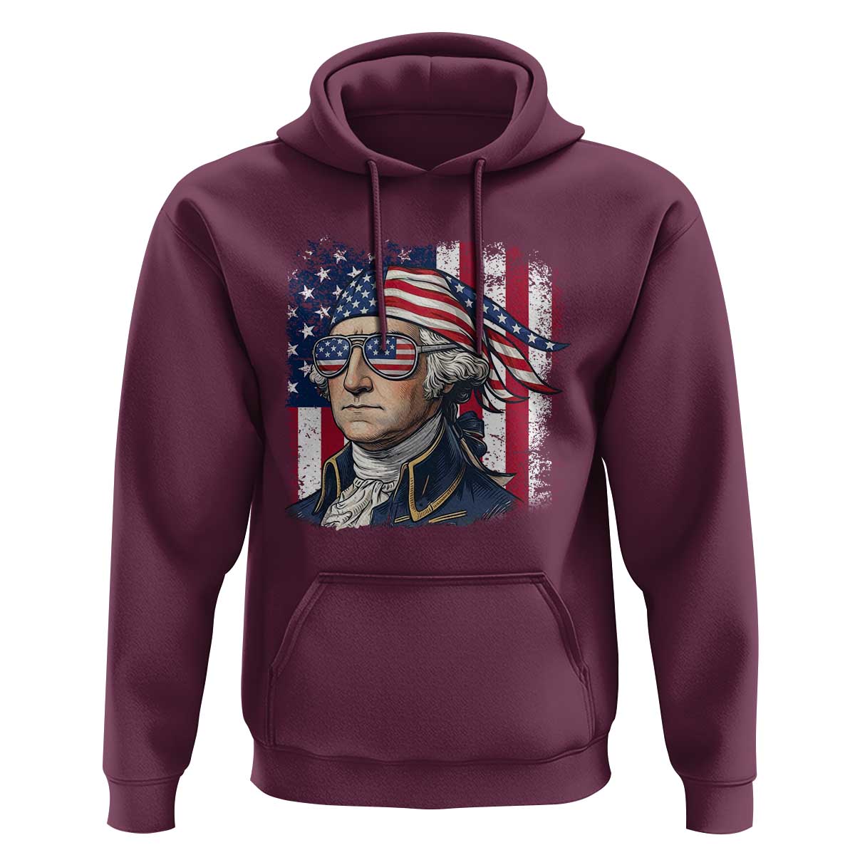 George Washington Patriotic Hoodie USA 250th Anniversary