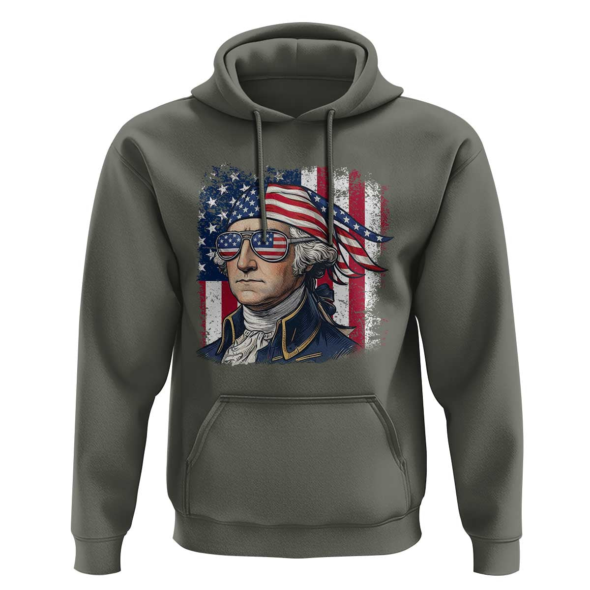 George Washington Patriotic Hoodie USA 250th Anniversary