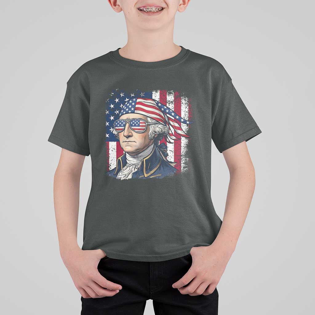 George Washington Patriotic T Shirt For Kid USA 250th Anniversary