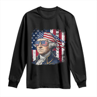 George Washington Patriotic Long Sleeve Shirt USA 250th Anniversary
