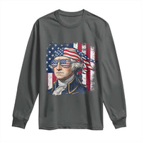 George Washington Patriotic Long Sleeve Shirt USA 250th Anniversary