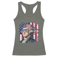 George Washington Patriotic Racerback Tank Top USA 250th Anniversary