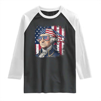 George Washington Patriotic Raglan Shirt USA 250th Anniversary