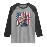 George Washington Patriotic Raglan Shirt USA 250th Anniversary