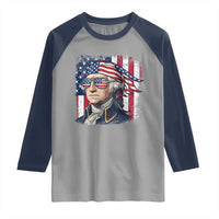 George Washington Patriotic Raglan Shirt USA 250th Anniversary