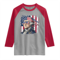 George Washington Patriotic Raglan Shirt USA 250th Anniversary