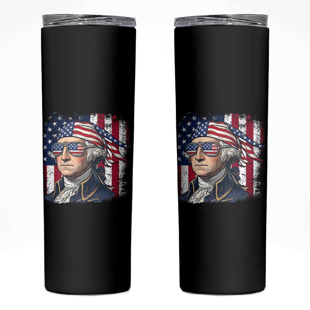 George Washington Patriotic Skinny Tumbler USA 250th Anniversary