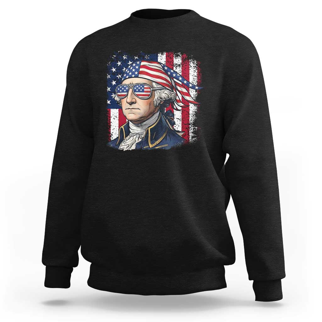 George Washington Patriotic Sweatshirt USA 250th Anniversary