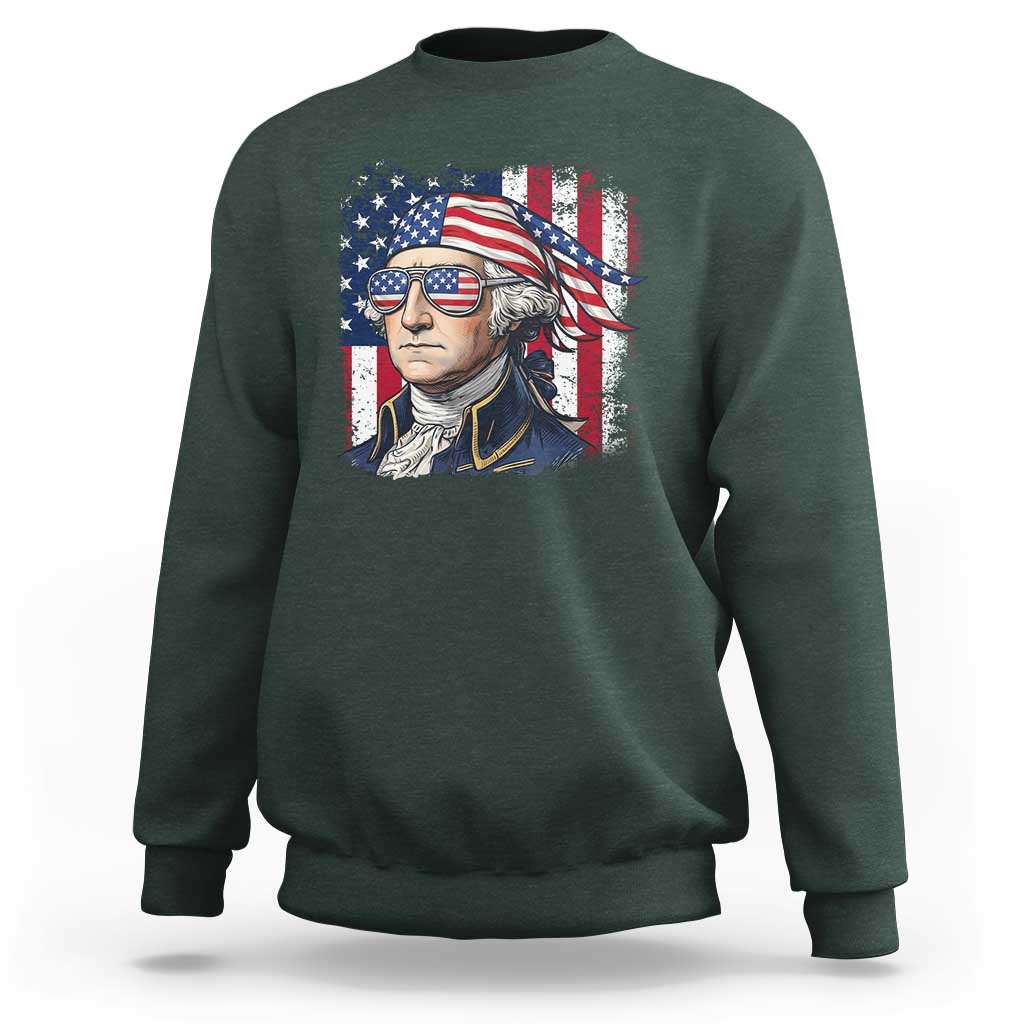 George Washington Patriotic Sweatshirt USA 250th Anniversary
