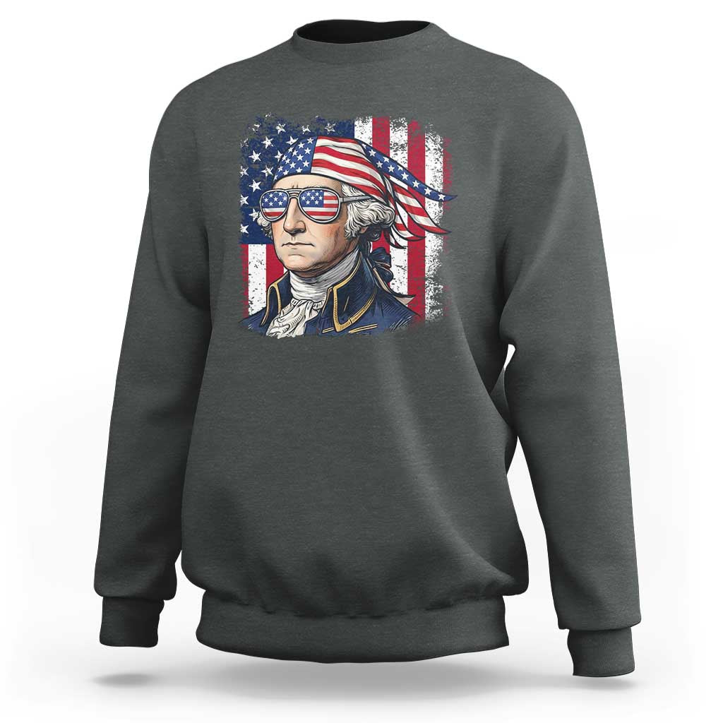 George Washington Patriotic Sweatshirt USA 250th Anniversary