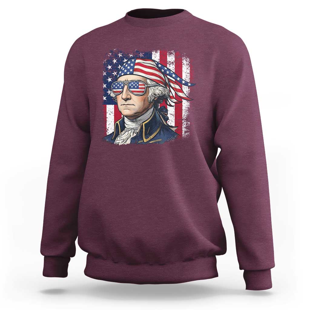 George Washington Patriotic Sweatshirt USA 250th Anniversary