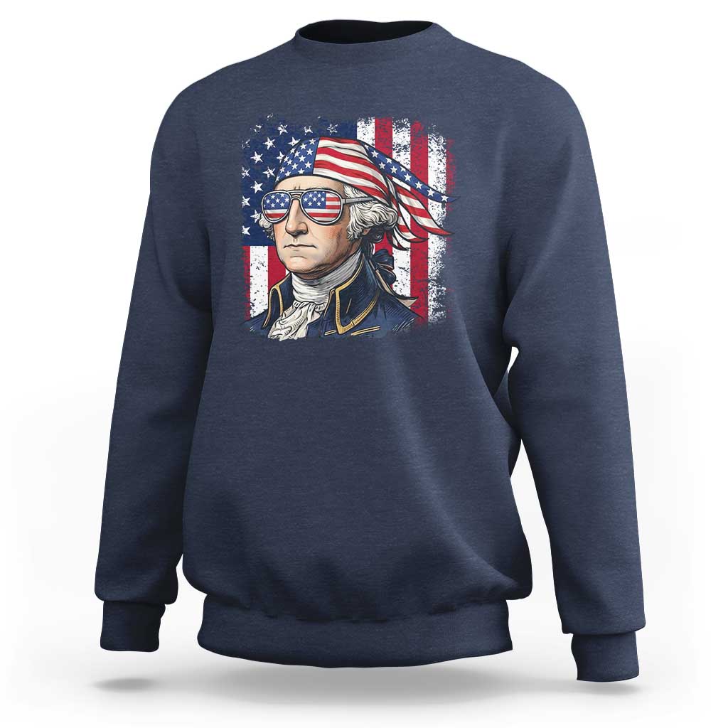 George Washington Patriotic Sweatshirt USA 250th Anniversary