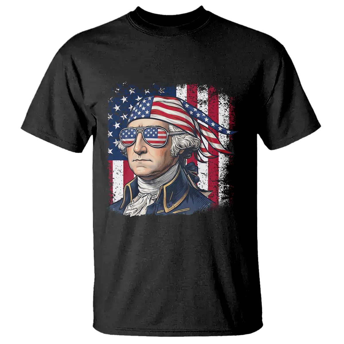 George Washington Patriotic T Shirt USA 250th Anniversary