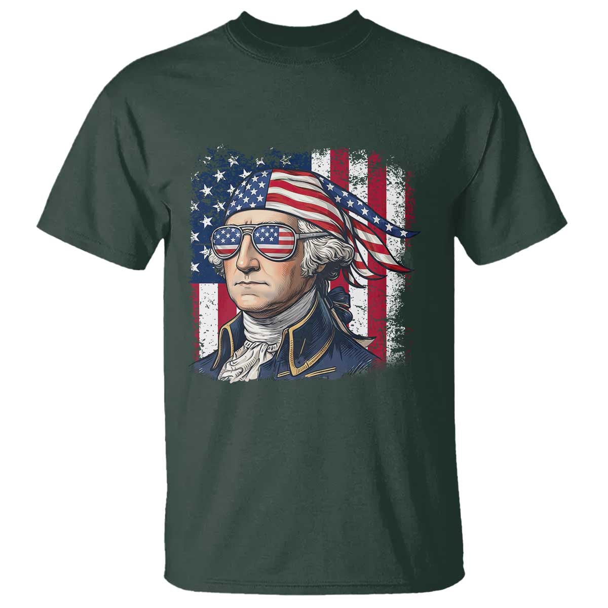 George Washington Patriotic T Shirt USA 250th Anniversary