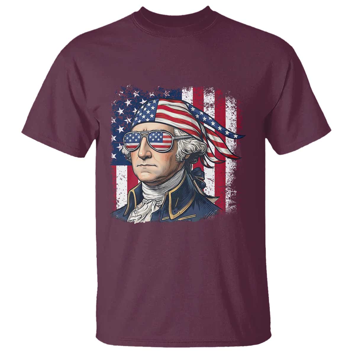 George Washington Patriotic T Shirt USA 250th Anniversary