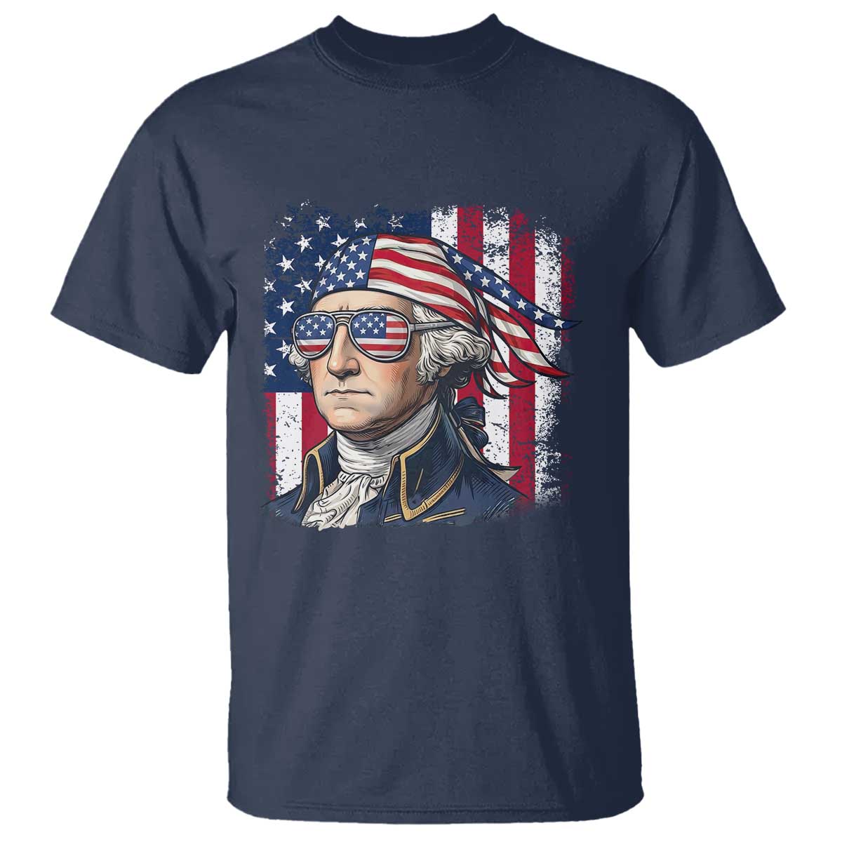George Washington Patriotic T Shirt USA 250th Anniversary