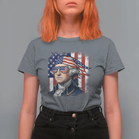 George Washington Patriotic T Shirt For Women USA 250th Anniversary