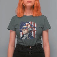 George Washington Patriotic T Shirt For Women USA 250th Anniversary