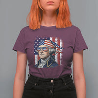 George Washington Patriotic T Shirt For Women USA 250th Anniversary