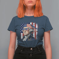 George Washington Patriotic T Shirt For Women USA 250th Anniversary