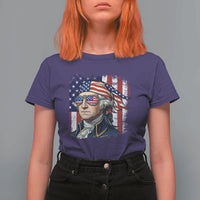 George Washington Patriotic T Shirt For Women USA 250th Anniversary