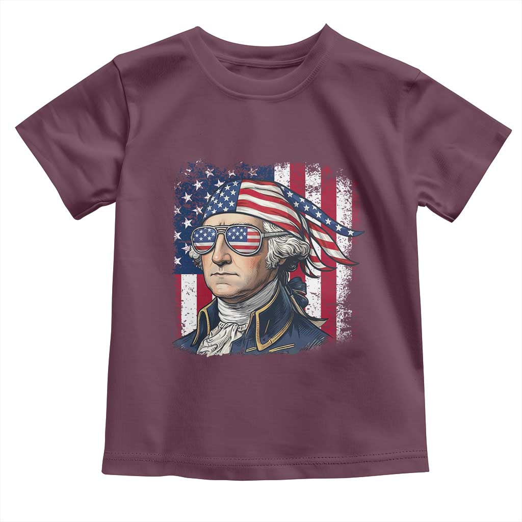 George Washington Patriotic Toddler T Shirt USA 250th Anniversary