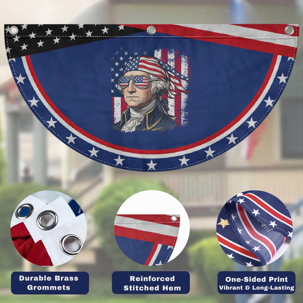 George Washington Patriotic Fan Flag USA 250th Anniversary