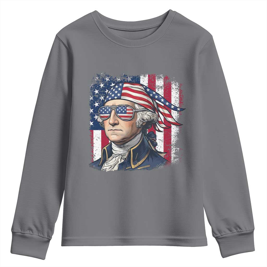 George Washington Patriotic Youth Sweatshirt USA 250th Anniversary