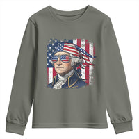 George Washington Patriotic Youth Sweatshirt USA 250th Anniversary
