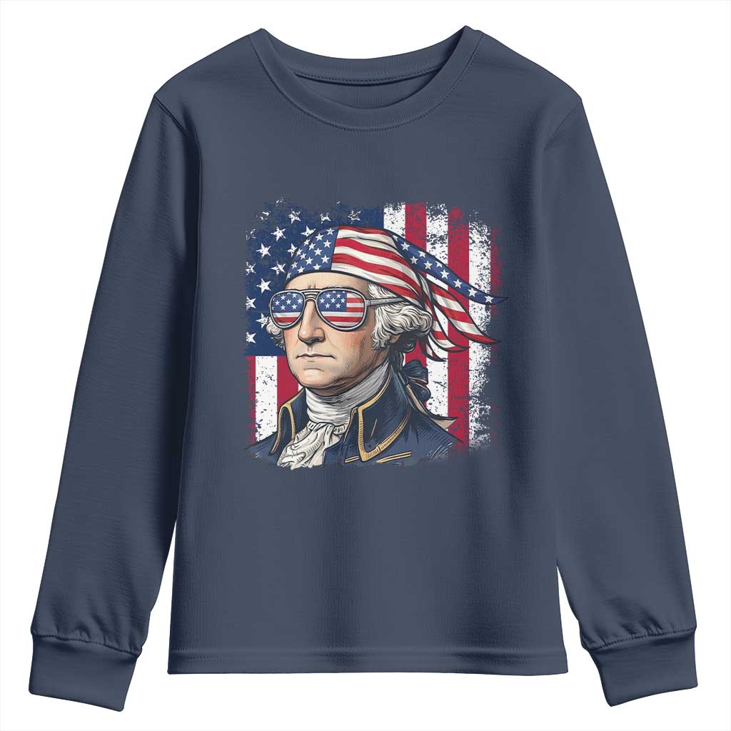 George Washington Patriotic Youth Sweatshirt USA 250th Anniversary