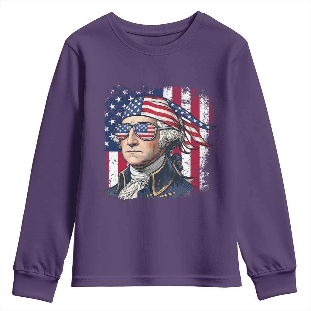 George Washington Patriotic Youth Sweatshirt USA 250th Anniversary