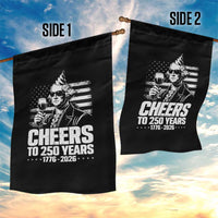 Funny George Washington Cheers To 250 Years Garden Flag