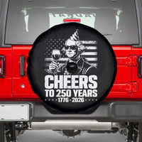 Funny George Washington Cheers To 250 Years Spare Tire Cover