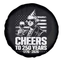 Funny George Washington Cheers To 250 Years Spare Tire Cover