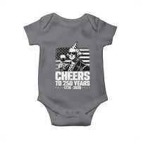 Funny George Washington Cheers To 250 Years Baby Onesie