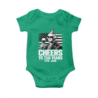 Funny George Washington Cheers To 250 Years Baby Onesie