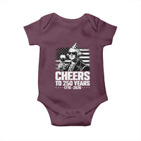 Funny George Washington Cheers To 250 Years Baby Onesie