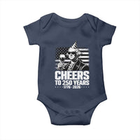 Funny George Washington Cheers To 250 Years Baby Onesie