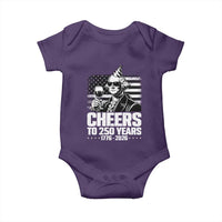 Funny George Washington Cheers To 250 Years Baby Onesie