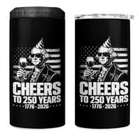 Funny George Washington Cheers To 250 Years 4 in 1 Can Cooler Tumbler