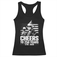 Funny George Washington Cheers To 250 Years Racerback Tank Top