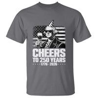 Funny George Washington Cheers To 250 Years T Shirt